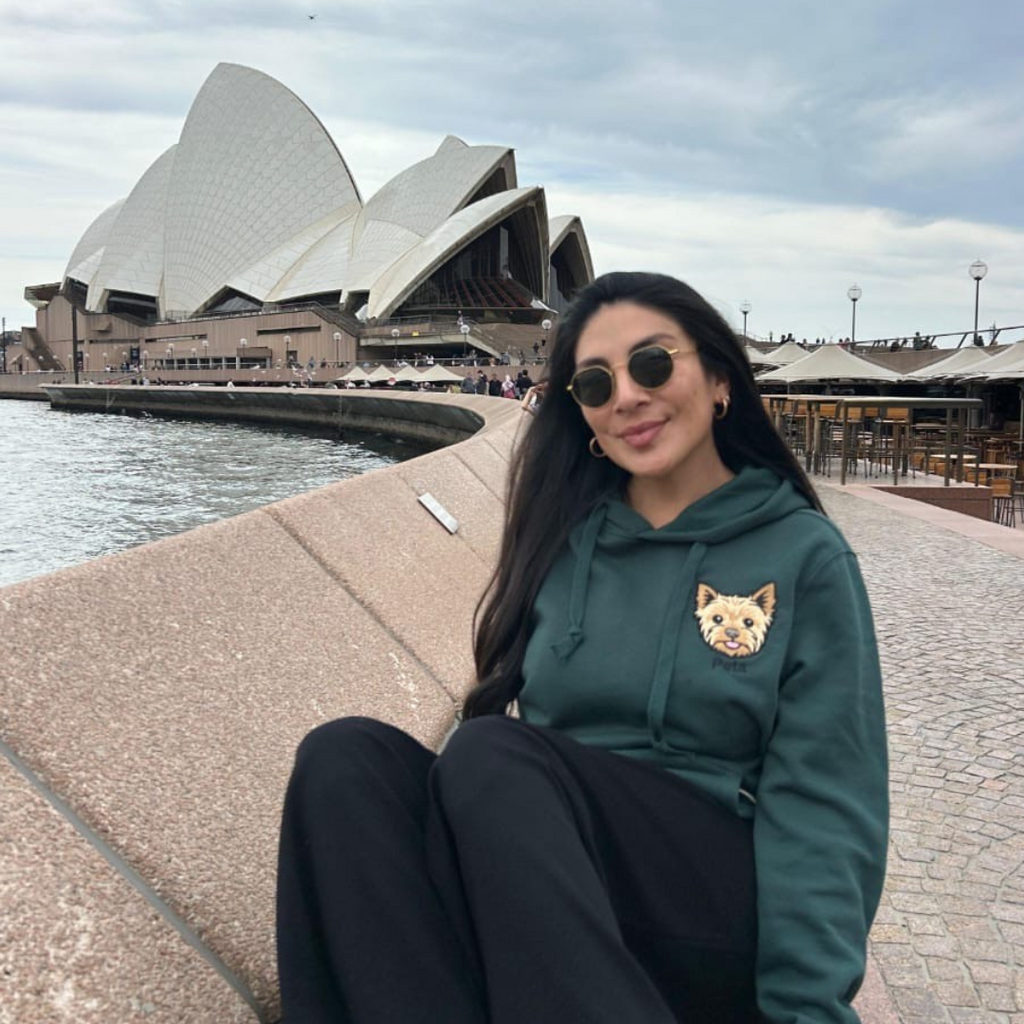 Personalized kangaroo hoodie with your pet's face and name 🐾