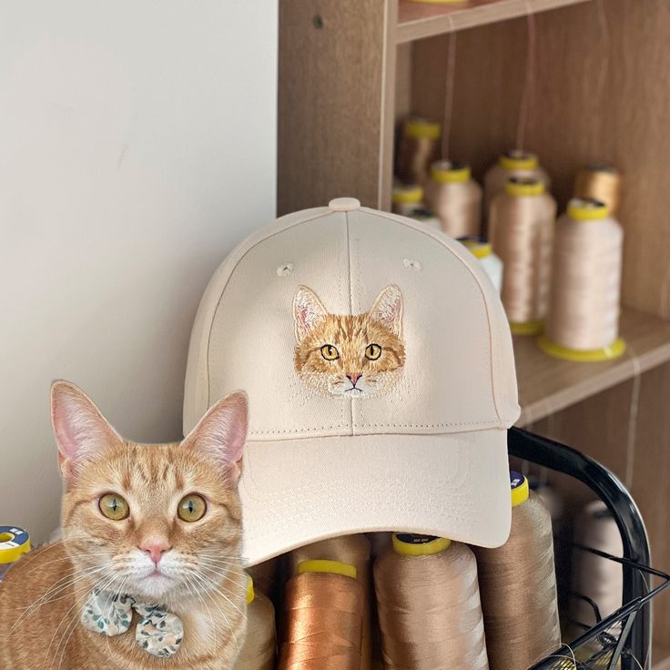 Personalized jockey cap with your pet's face and name