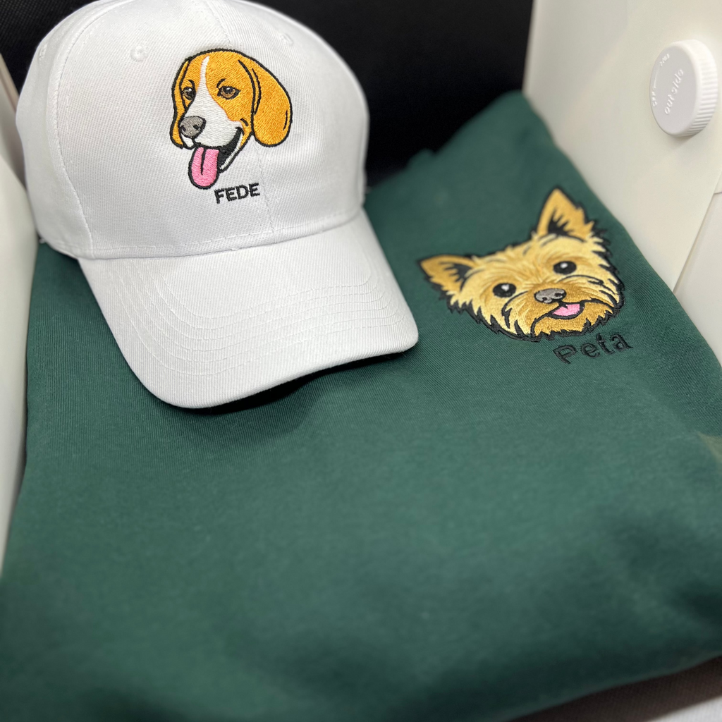 Personalized kangaroo hoodie with your pet's face and name 🐾