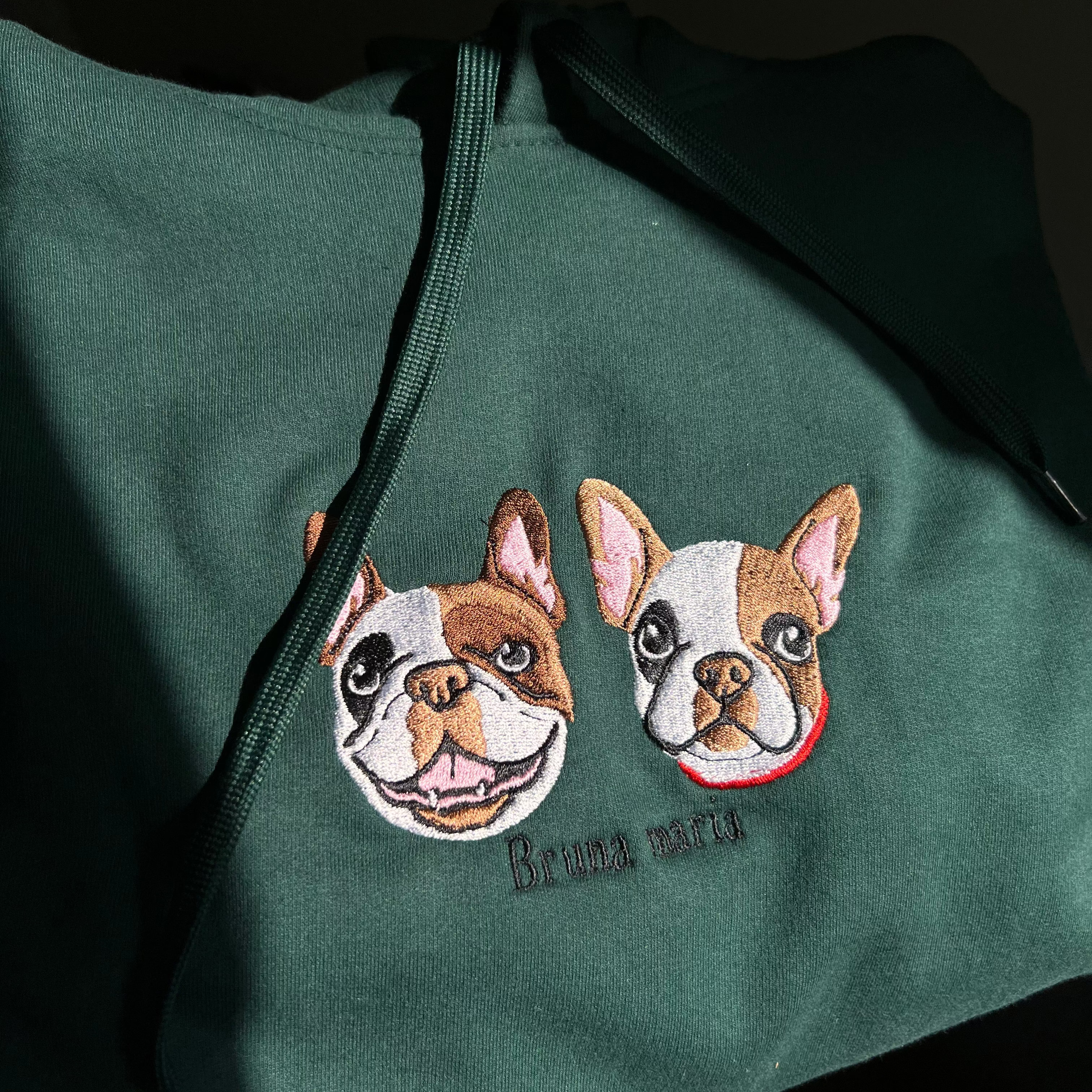 Personalized kangaroo hoodie with your pet's face and name 🐾